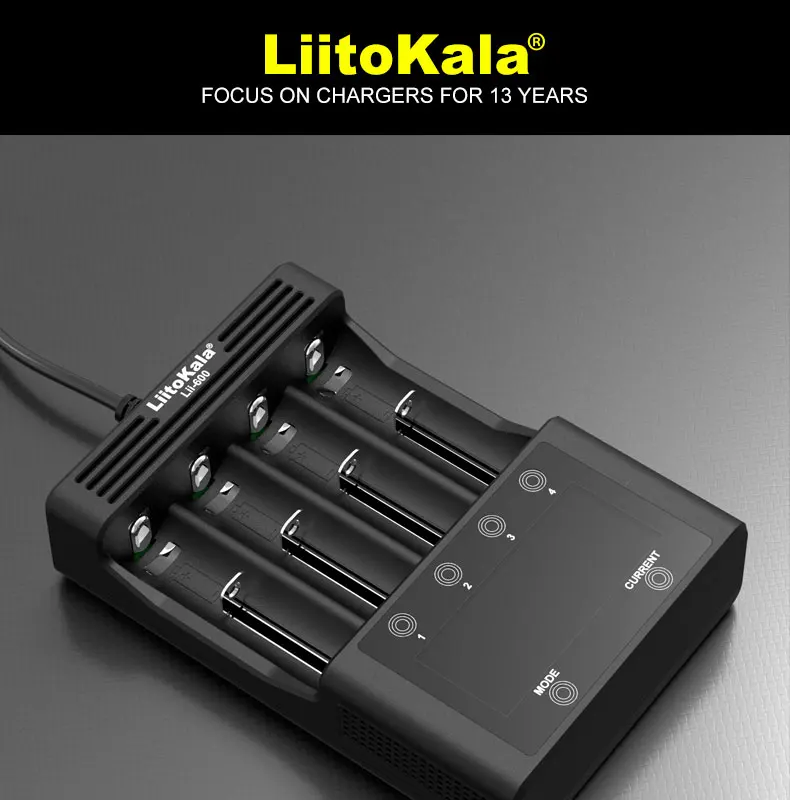 Liitokala carregador de bateria para li-íon 3.7v
