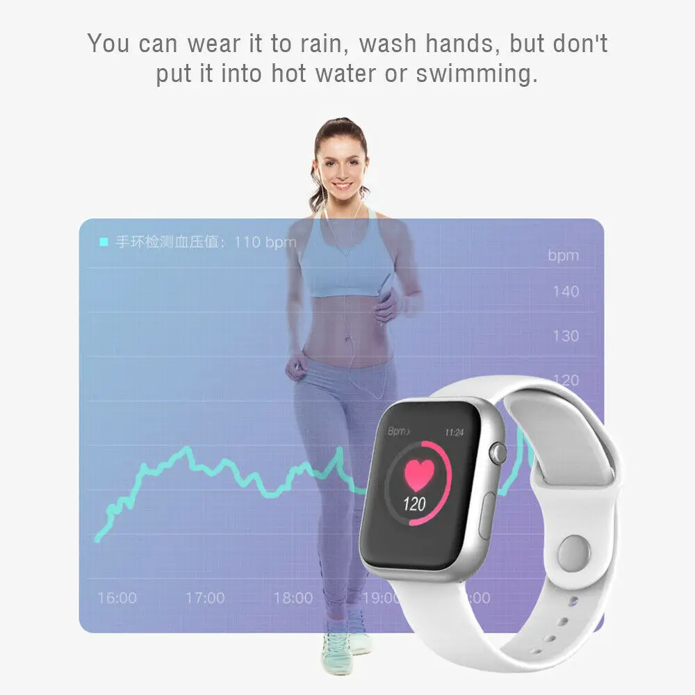 Горячая SX16 смарт-браслет часы кровяное давление HeartRate фитнес-трекер Браслет