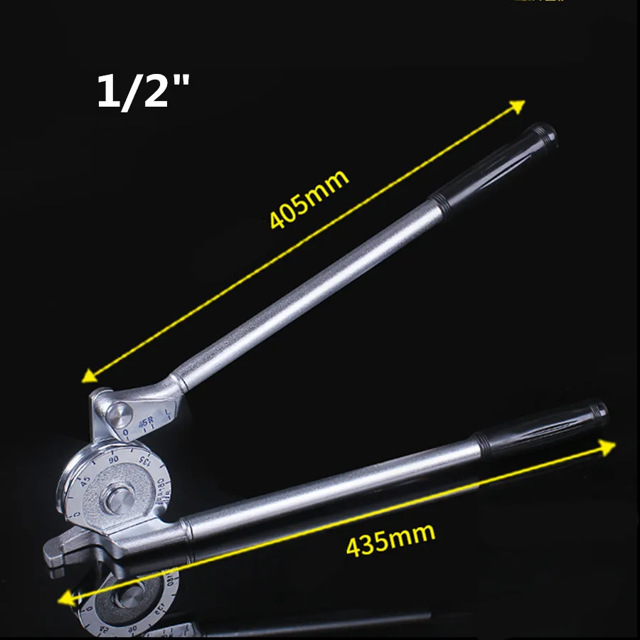 YIKODA трубогиб кондиционер медная трубка алюминиевая трубка руководство 180 ° трубогиб ручные инструменты - Цвет: SET6