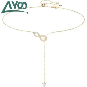 

AYOO New High Quality SWA Fashion No. 8 Pendant Lady Crystal Necklace