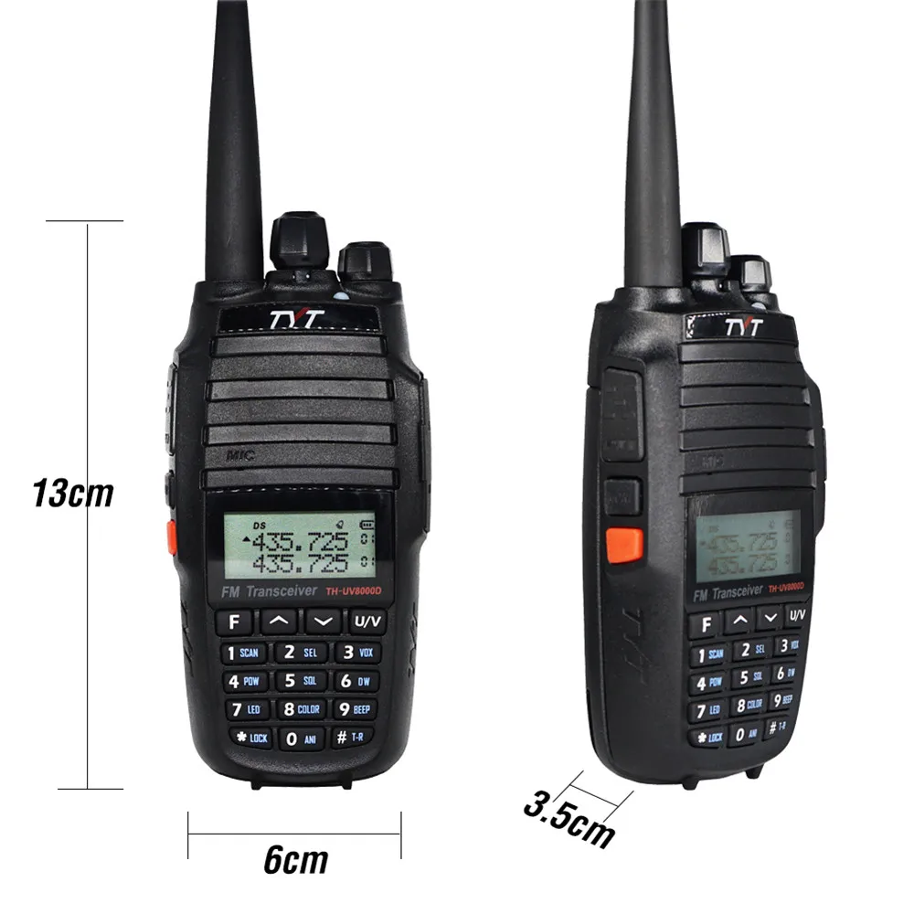 BAOFENG TYT TH-UV8000D 10 Вт 3600 мАч UHF VHF Двухдиапазонный портативный радиоприемопередатчик портативная рация 10 км функция перекрестного ретранслятора