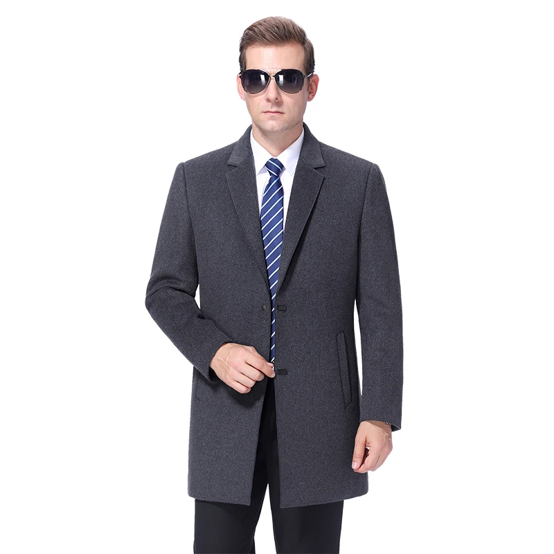 2020 New Men Wool Blend Coat Autumn Woolen Coat Male Pea Сoat Winter Warm Wool Cashmere Coat Long Jacket Mens Overcoat Outwear 2020 New Men Wool Blend Coat Autumn Woolen Coat Male Pea Сoat Winter Warm Wool Cashmere Coat Long Jacket Mens Overcoat Outwear