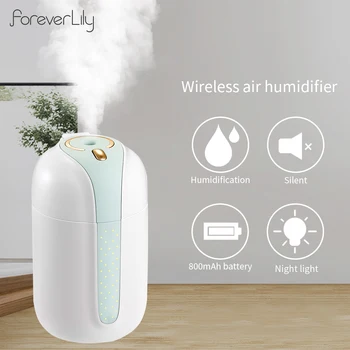 

330ML Wireless Air Purifying Mist Maker USB Aromatherapy Machine Atomization Mute Humidifier Essential Oil Diffuser for Car Home