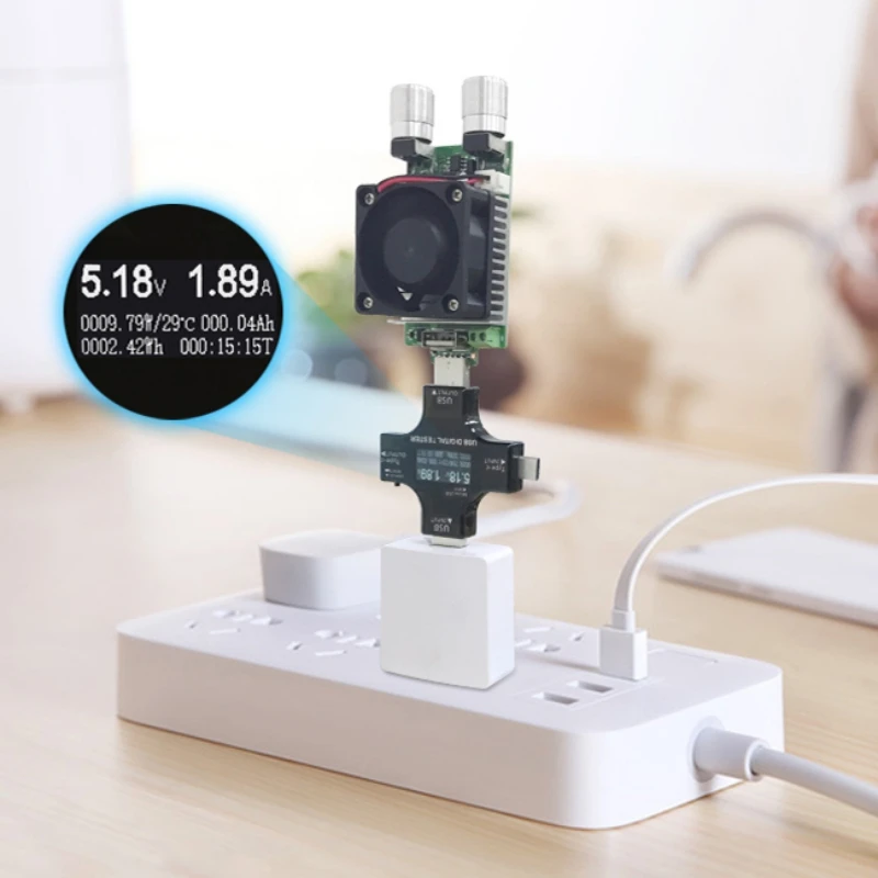 usb type-C измеритель мощности тестеры ЖК-цифровой мультиметр с измерением напряжения и тока зарядное устройство 2 в 1 Тип C USB тестер Индикатор