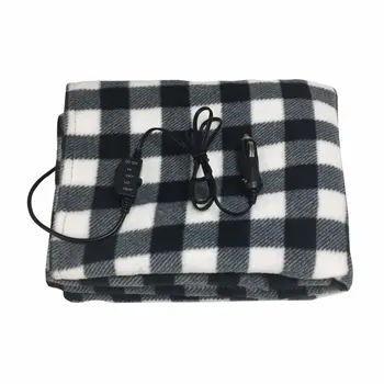 

145*100Cm 12V Car Heating Blanket Lattice Energy Saving Warm Autumn And Winter Car Electric Blanket Automotive