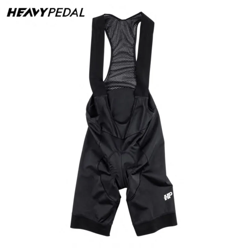 Heavypedal Cycling Bib Shorts Black Sport Shorts Men and Women Bike Bicycle Wear Cycling Running Pants