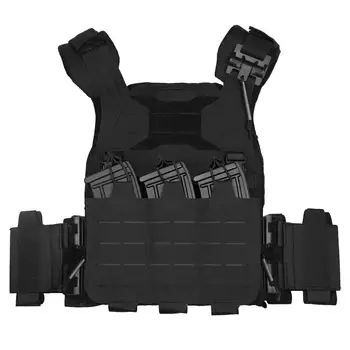 

2020 UTA Universal Lightweight Tactical Plate Carrier Hunting Vest Fire-proof Infrared-proof Molle Vest with Triple Mag Pouch