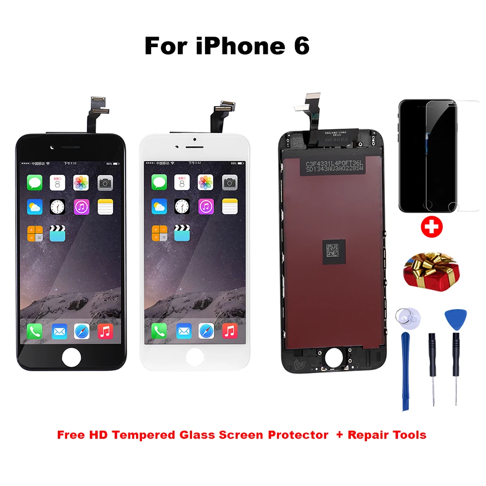 

LCD Display For iPhone 5 6 7 8 Plus Touch Screen Replacement For iphone 6 display No Dead Pixel LCD Grade AAA+++