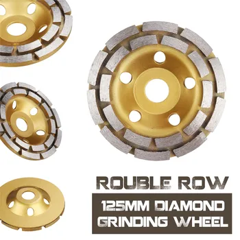 

125mm Diamond Concrete Grinding Cup Wheel Disc Segment Masonry Granite Stone Grinding Wheel Cutting Disc Piece Power Tools