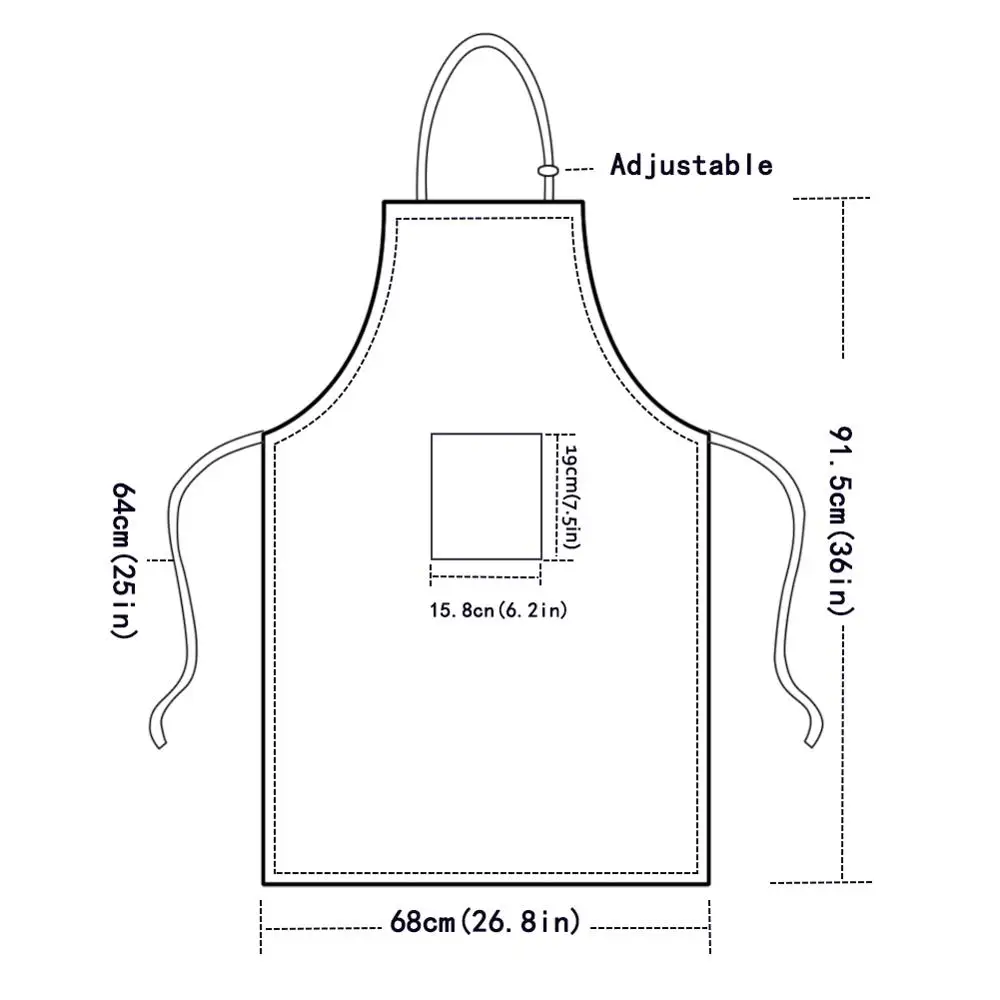 1 Pcs Kitchen Apron Vintage Paris Style Eiffel Printed Sleeveless Polyester Bib Aprons for Men Women Home Cleaning Tools
