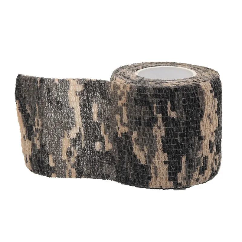 5 X 450CM Self-Adhesive Nonwoven Fabric Elastic Sports Multi-functional Camouflage Bandage Tattoo Handle Bandage Tattoo Tool