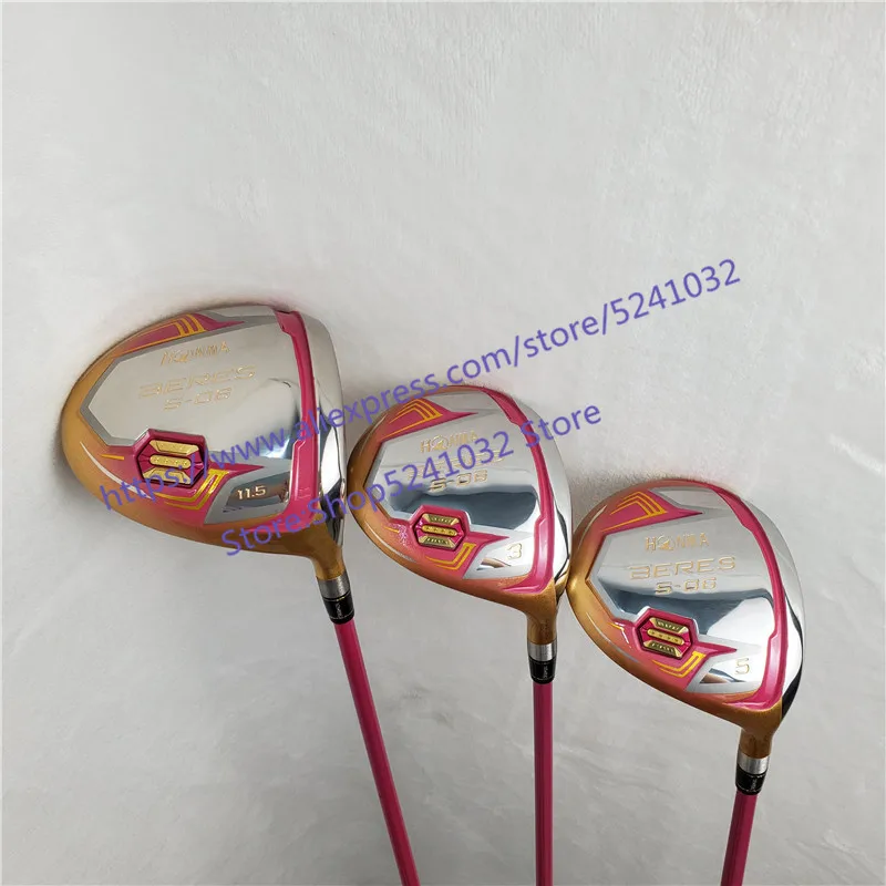Новые гольф клубы HONMA S 06 4star Compelete клубный набор Driver 3/5 fairway wood Graphite Golf shaft|Клюшки для