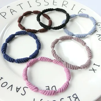 

2pcs/set Simple Hair Accessories Women Rubber Bands Scrunchie Elastic Hair Bands Girls Headband Decorations Ties Gum for Hair