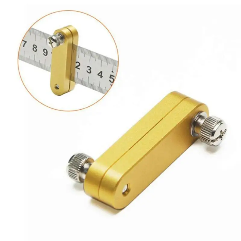 Steel Ruler Locator Fixed Block Positioning Scraper Universal Woodworking Tool
