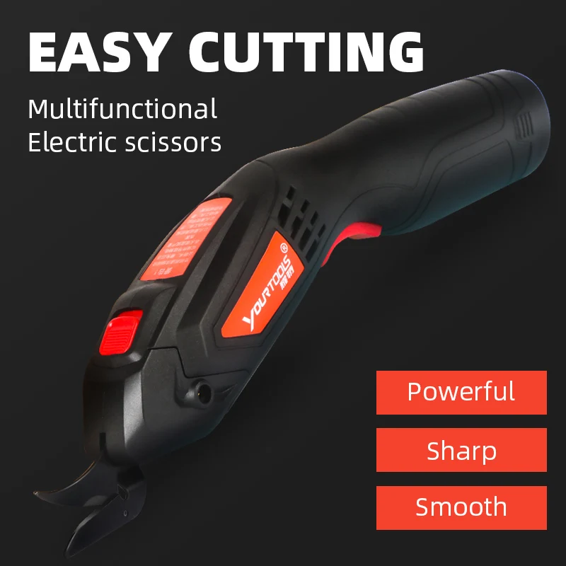 Small Electric Scissors Cutting Cloth Hand-held Charging Tailor Scissors Multi-function Cutting Machine Clothing Leather afbeelding