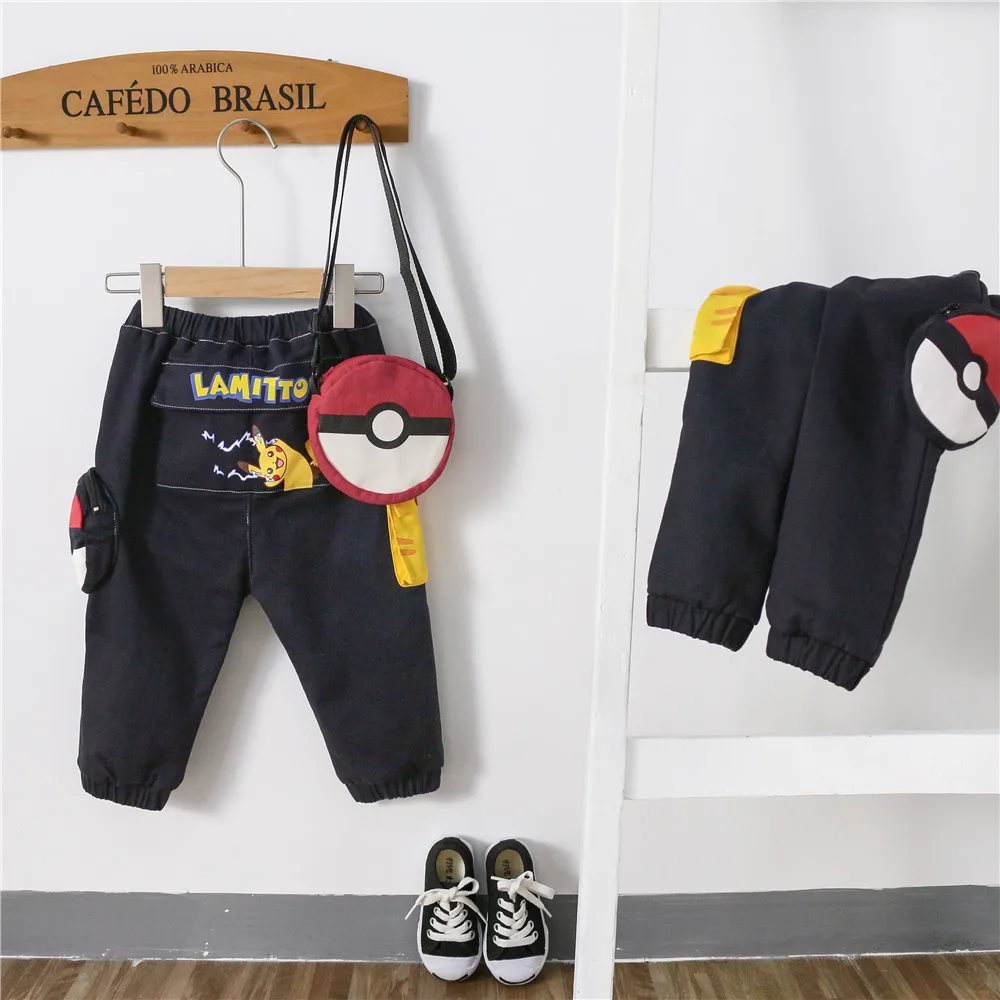 Tonytaobaby Autumn/winter Dress New Boys and Girls Baby Wear Cartoon Short Plush Inside Pants