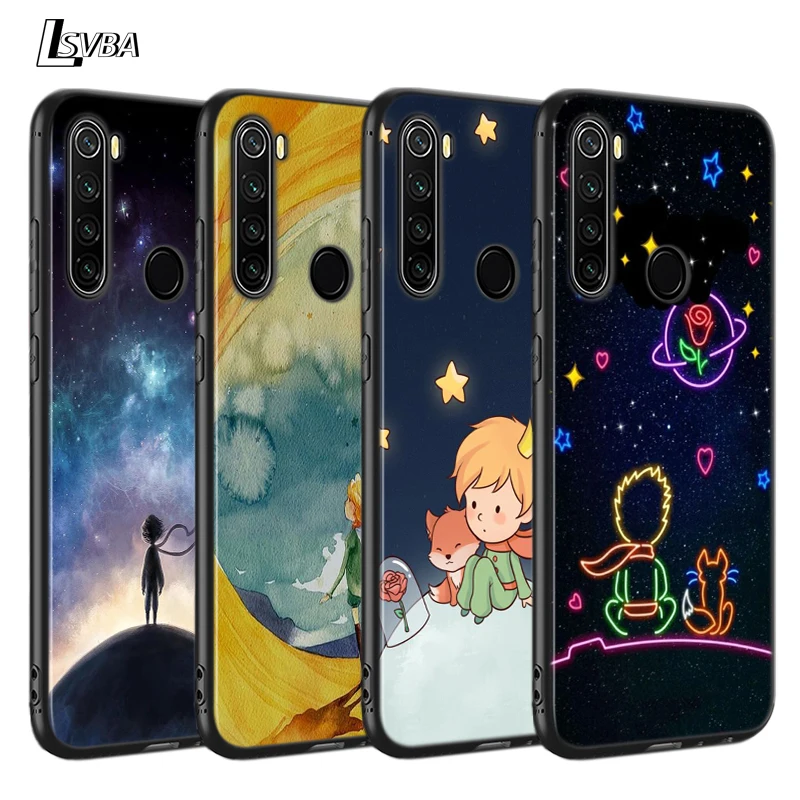 Black Cover for Xiaomi Redmi Note 9 8 7 6 Pro Shell Cute little prince for Redmi Note 5 Pro 5A 4 4X Luxury Back Case Black Cover for Xiaomi Redmi Note 9 8 7 6 Pro Shell Cute little prince for Redmi Note 5 Pro 5A 4 4X Luxury Back Case