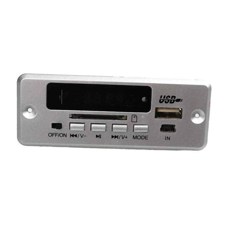 Bluetooth 5.0 Usb Mp3 Modulo Scheda Di Decodifica 12V Senza Fili Auto Usb Lettore Mp3 Fessura Per Carta Di Tf/Usb/Fm/Scheda Di Decodifica Telecomando 