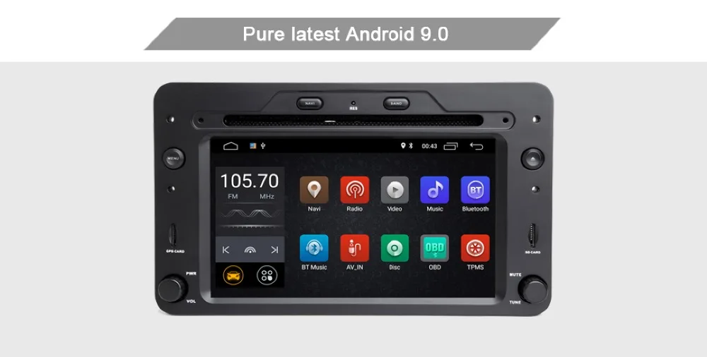 Android 9,0 автомобильный DVD gps навигатор для Alfa Romeo Spider Alfa Romeo 159 Brera 159 Sportwagon Радио стерео автомобиль mulmedia
