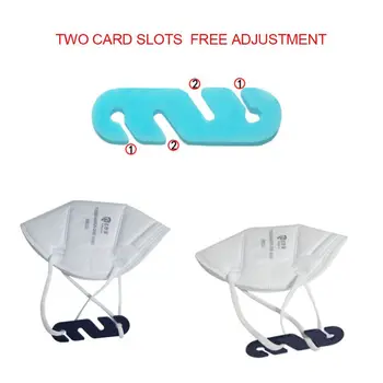 

Face Mask Hook Card Slots Free Adjustable Mini S-buckle Ear-hook Variable Head-mounted Naple Artifact