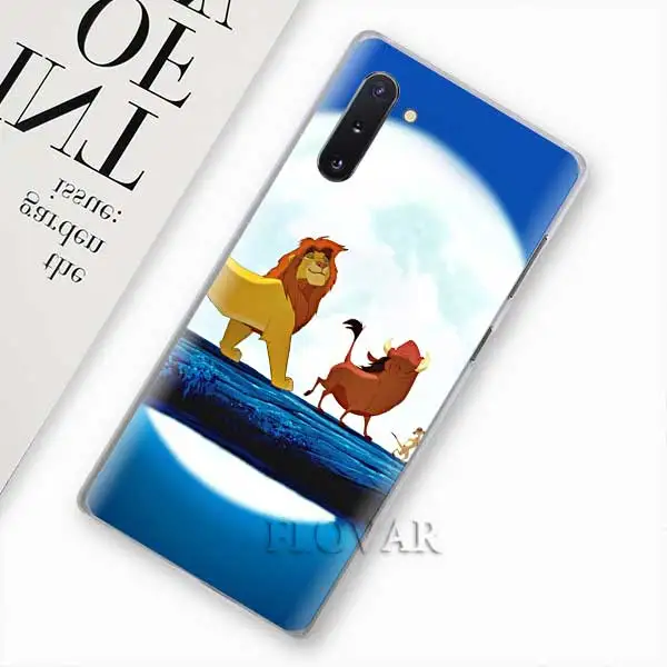 Чехлы для телефонов с изображением короля льва Simba для samsung Galaxy Note 10 S10 Plus 5G S10e A30 A40 A50 A60 A70 M40 жесткий чехол - Цвет: 014
