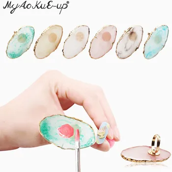 

Crystal Eyelash Glue Rings Extension Tools Acrylic Individual False Eyelash Glue Holder Ring Eyelash Adhesive Stand Pigment