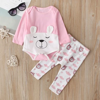 

Cartoon Print Autumn Baby Soft Outfits Tidy Simple and Generous in Appearance One-Piece Jumpsuit Romper Pants Suit