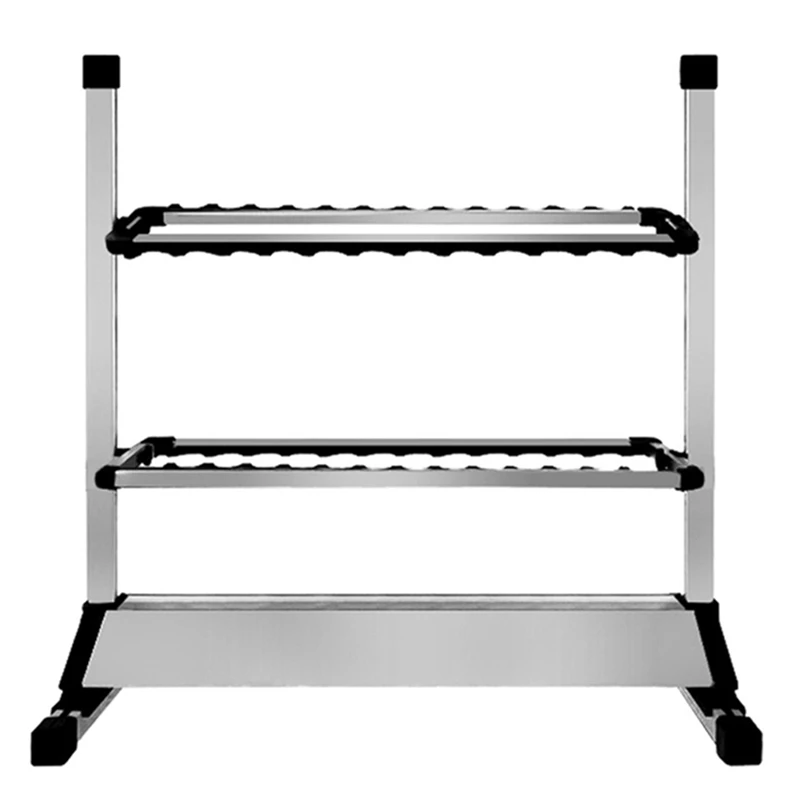 

24 Slots Fishing Rod Rack Holder Aluminum Alloy Fishing Rod Pole Bracket Display Stand