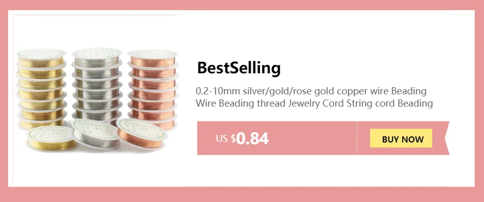 0.2-1mm silver/gold/rose gold copper wire for Bracelet Necklace DIY Colorfast Beading Wire Jewelry Cord String for Craft Making