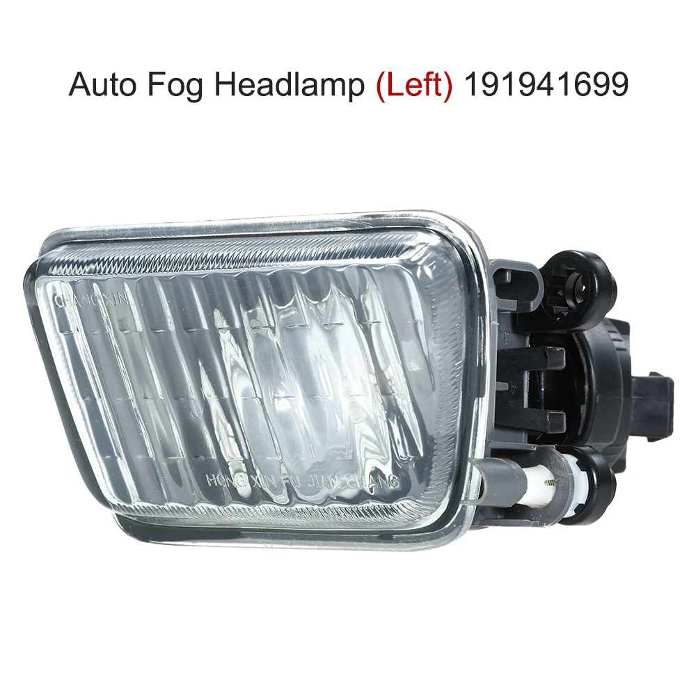 Auto Fog Headlamp Clear Car Front Bumper Grille Driving Fog Lights Driving Work Light With Bulb Fit for VW Golf 2 191941700