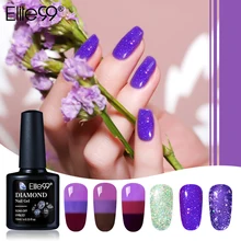 Elite99 термальный ультратонкий блеск 3 цвета личная гигиена меняющийся цвет Снежинка температурный гель для изменения цвета ногтей