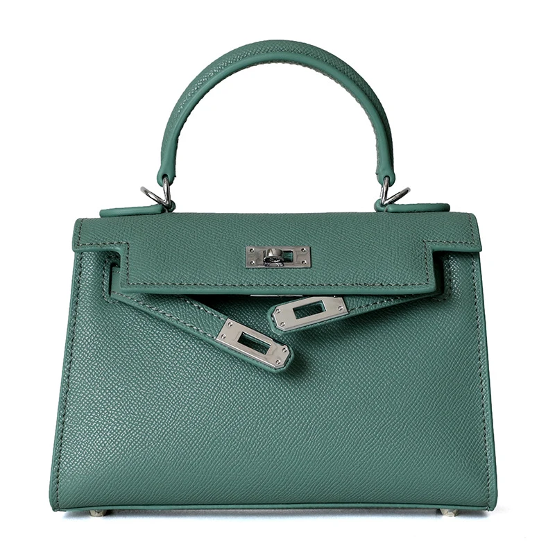 

New Arrival Women Genuine Leather Shoulder Bag Fashion Small Casual Totes Cowhide Handbags Ladies Crossbody Bags Women Bag Gray