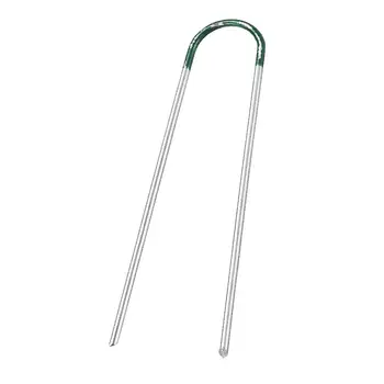 

10Pcs Galvanised Steel U Shape Pegs Garden Staples Pegs Ground U Pins 5.9 Inch For Securing Ground Sheet, Netting, Garden Pipe