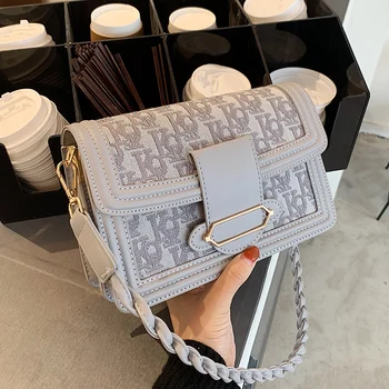 

Internet Celebrity Fashion Pouches Sense of Quality Shoulder Women's Bag Crossbody All-matching Ins Small Square Bag 2020 New