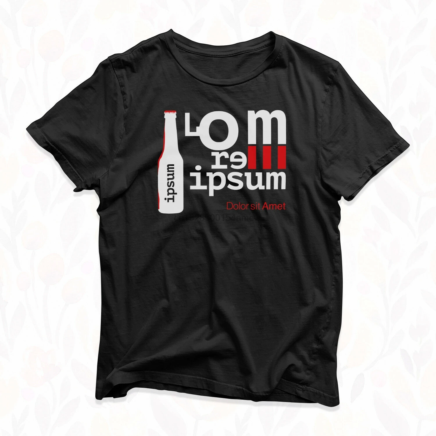 Футболка с надписью Lorem Ipsum Beer Bottle-забавная новинка-Wacky Weird Crazy | Мужская одежда