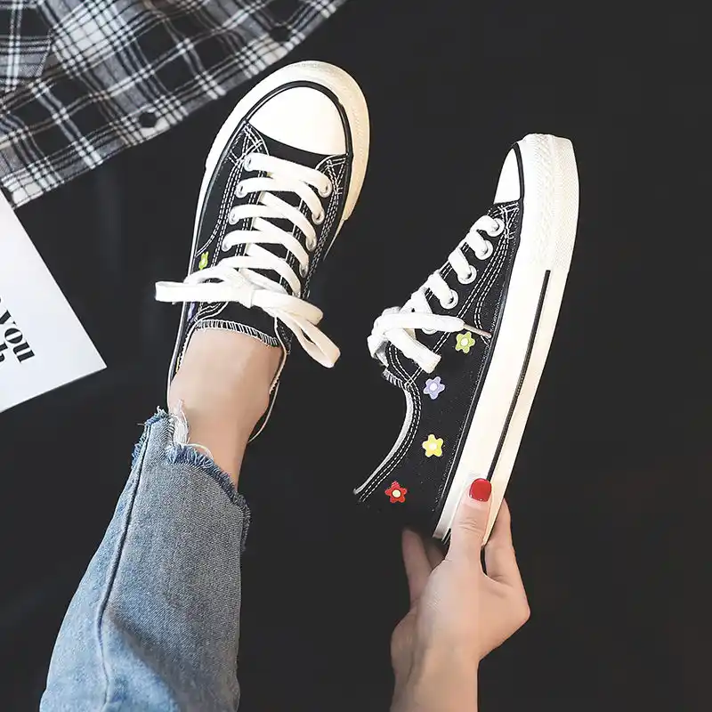 floral canvas shoes womens