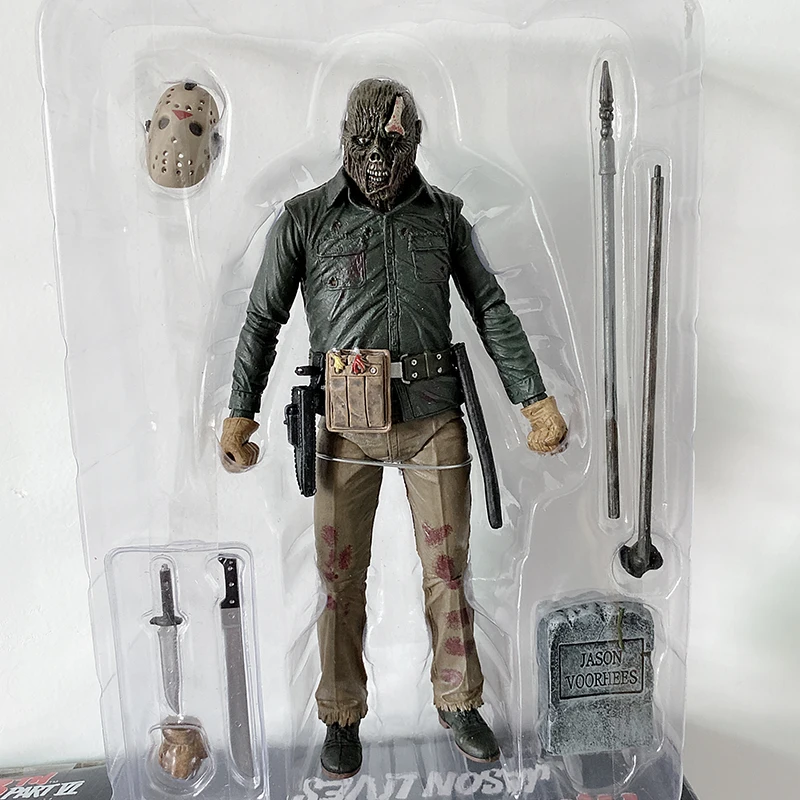 D no box NECA The 13th Friday Джейсон, Фредди Крюгер Leatherface бензопила Джон Карпентер Майкл Майерс это Pennywise Джокер фигурка - Цвет: D no box