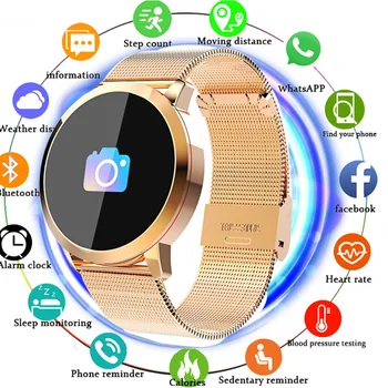

Smart Watch OLED Color Screen Men Fashion Fitness Tracker Heart Rate Blood Pressure Oxygen Smartwatch Reloj Inteligente Mujer