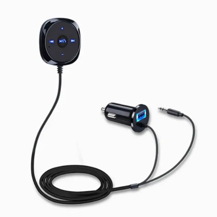 Автомобильный комплект громкой связи Bluetooth для вызова автомобиля разъем 3 5 мм AUX