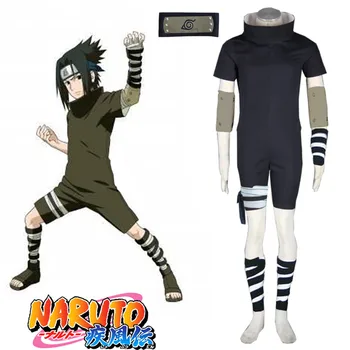

Hot Sale Anime Cosplay Narutos Ninja Uchiha Sasuke Cosplay Costume Halloween costumes Party luxury Costume