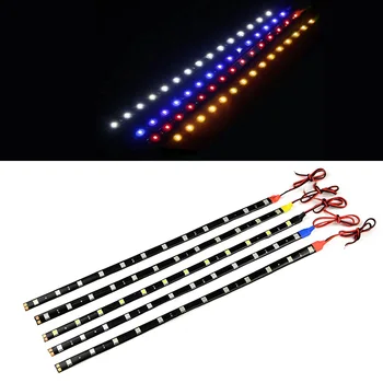 

YOLU 30cm Waterproof Car Auto Decorative Flexible LED Light Strip 12V 15SMD Car LED Daytime Running Light Car LED Strip Light D