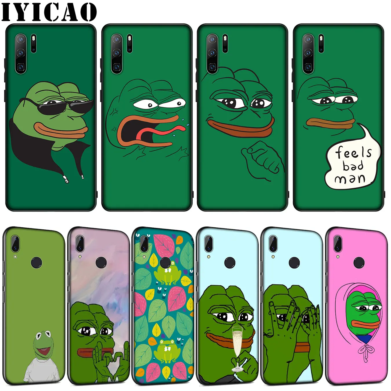 Мягкий силиконовый чехол the Frog meme pepe для Huawei P30 P20 Pro P10 P9 Lite Mini 2017 2016 P Smart Z Plus