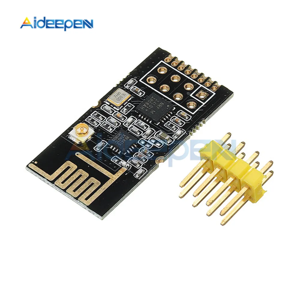 Беспроводной модуль 2 4G NRF24L01 + PA LNA 1100 м расстояние SMD SPI доска Diy Электронный GT-24 |