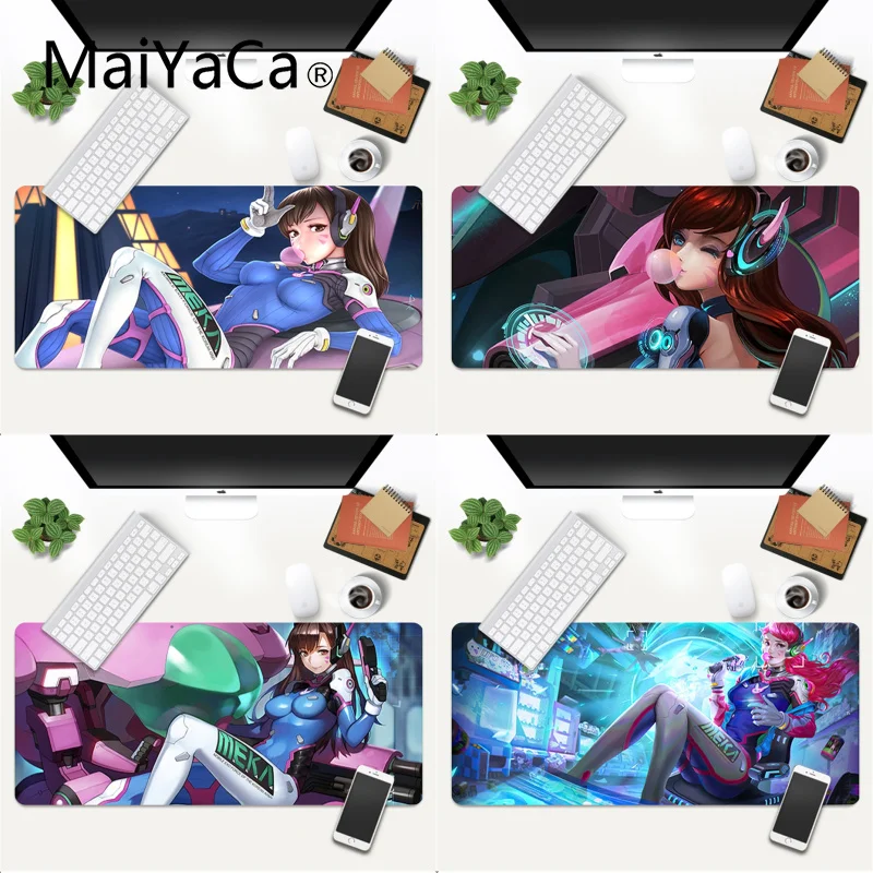 

D.VA Gamer Rubber Mouse Durable Desktop MousepadÂ Gaming Mouse Pad Large Deak Mat 700x300mm for overwatch/cs go