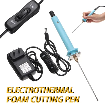 

1PC 110-240V AC DIY Electric Wax Hot Foam Cutter Pen Styrofoam Hot Wire Cutting Tool Polystyrene W/ US/UK/AU/EU Power Adapter