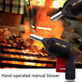 

Cooking Home Barbecue Grill Portable Outdoor BBQ Fan Revives Coals Travels Camping Picnic Handy Tool Air Blower Kitchen