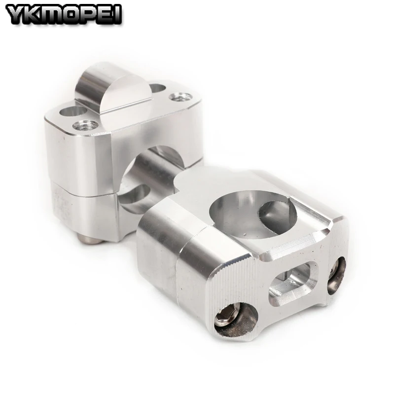 1 пара CNC алюминиевый руль для мотоцикла Pit Dirt Bike Fat Bar адаптер крепление на руль Riser Clamp 7/" до 1 1/8 22 мм до 28 мм
