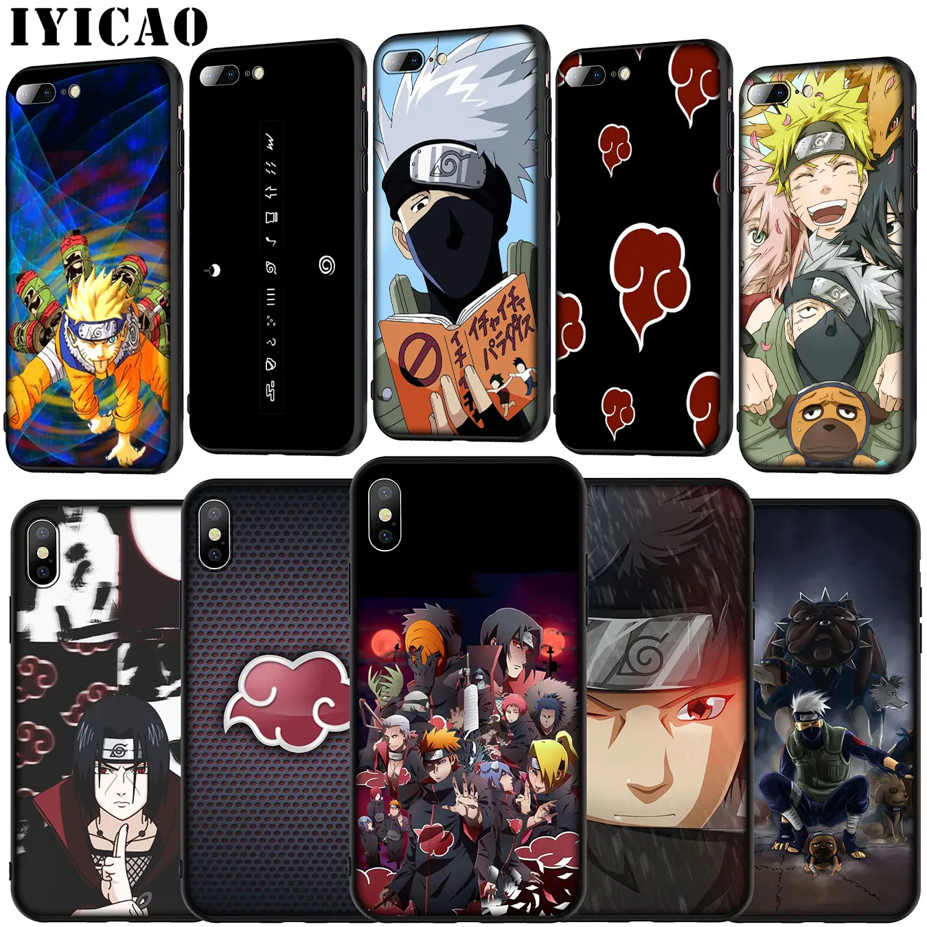 NARUTO Hatake Kakashi COOL Soft Silicone Cover Case for iPhone 11 Pro XR X XS Max 6 6S 7 8 Plus 5 5S SE Phone |