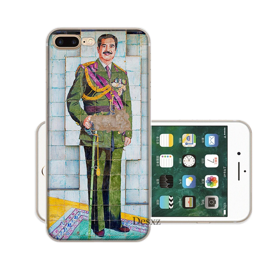 Мобильный чехол для iPhone X XS Max XR 6 6S 7 8 Plus 5 5S SE жесткий чехол Saddam Hussein irak Smart Shell