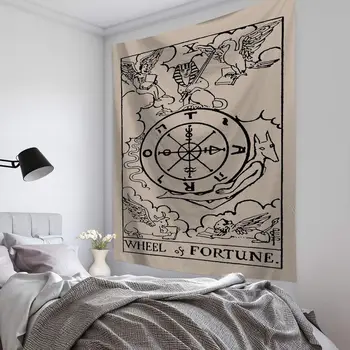 

India Mandala Tapestry Hanging Sun Moon Tarot Wall Carpet Psychedelic Tapiz Witchcraft Wall Cloth Tapestries Bedspread Beach Mat